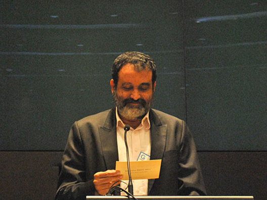 T. V. Mohandas Pai, President 2011 - ISF, announces the Infosys Prize 2011 Social Sciences - Economics Laureate, Prof. Raghuram Rajan
