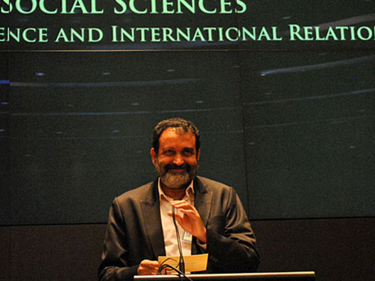 T. V. Mohandas Pai, President 2011 - ISF, announces the Infosys Prize 2011 Social Sciences - Political Science and International Relations, Dr. Pratap Bhanu Mehta
