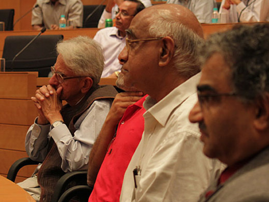 Dr. Obaid Siddiqi - Father of Life Sciences Laureate Dr. Imran Siddiqi, Prof. Sriram Ramaswamy, Prof. T. V. Ramakrishnan, Juror - 2011 Physical Sciences, Prof. Shrinivas Kulkarni