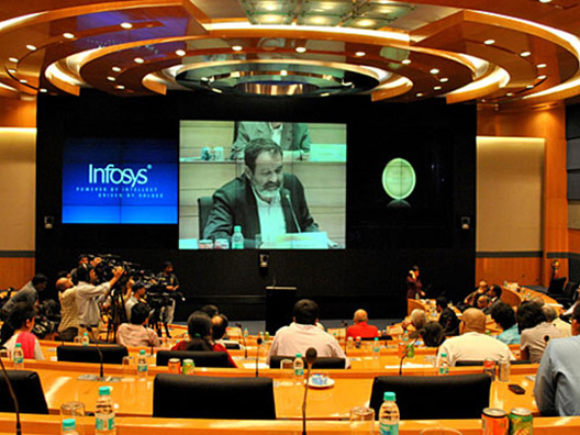 T. V. Mohandas Pai, President 2011 - ISF, responds to a media query