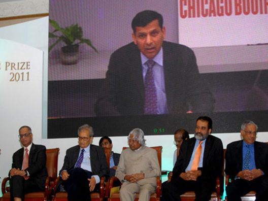 Prof. Raghuram Rajan, Economics Laureate, responds via video conference