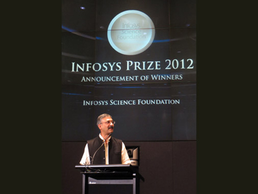 Prof. Satyajit Mayor responds to being announced the Infosys Prize 2012 Life Sciences Laureate