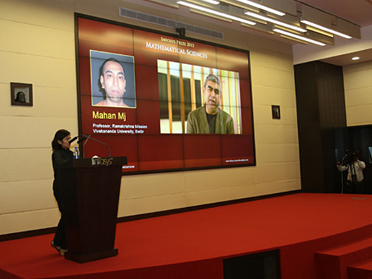 ISF Trustee, Infosys CEO - Vishal Sikka- announces Infosys Prize winner in Math, Prof. Mahan Mj