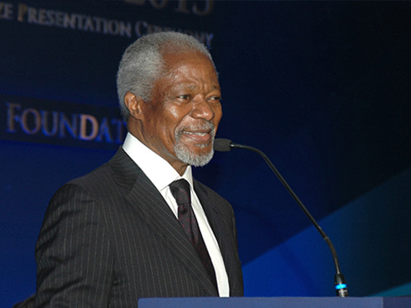 Former Secretary – General of the UN, Mr. Kofi A. Annan