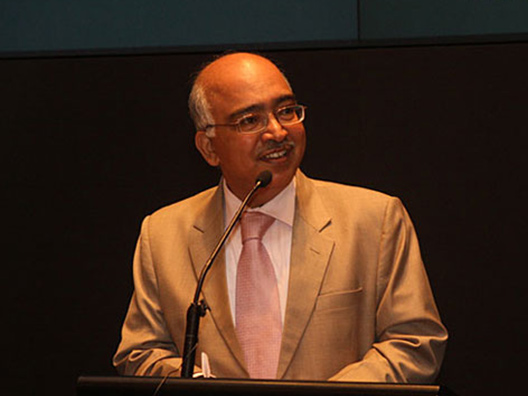 Mr. K.Dinesh announces the winner of the Infosys Prize in Mathematical Sciences