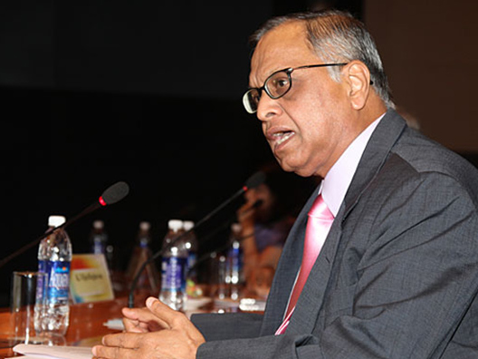 Narayana Murthy responds to media queries