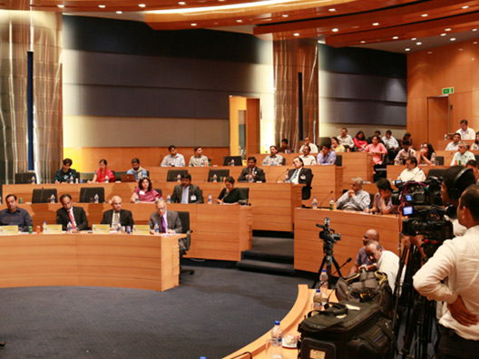 Q&A session with the media and audience