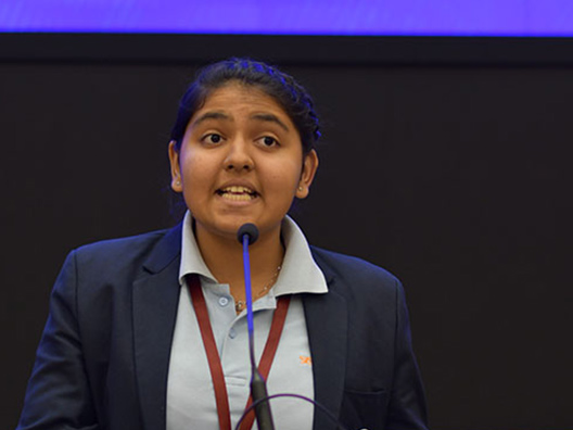Priyanka Sen from Sishugriha High School talks about the Infosys Prize in Humanities and announces the winner
