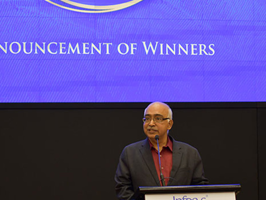 Mr. K. Dinesh, President, ISF Board of Trustees, delivers the opening address