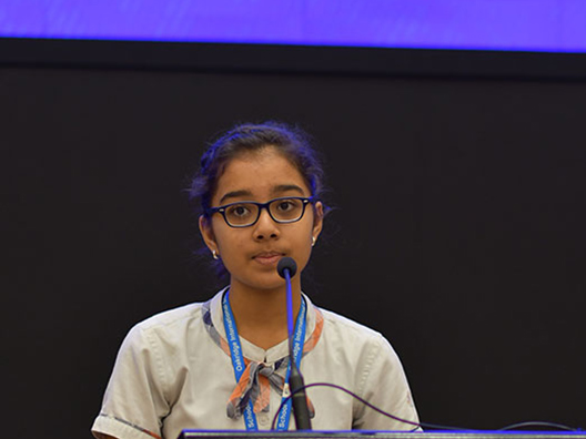 Paridhi Gupta from Oakridge International speaks about the Infosys Prize in Mathematical Sciences and introduces the winner