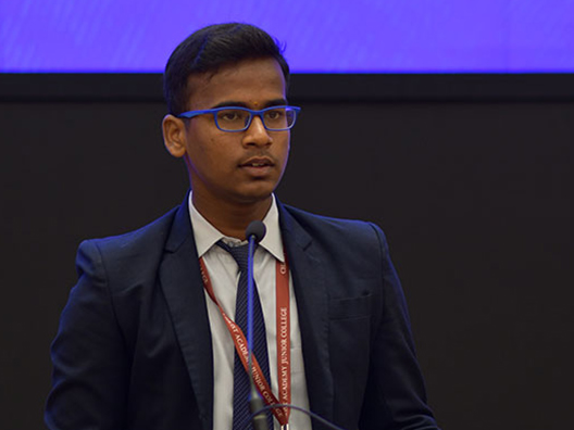 Pavan Kalyan from Christ Academy announces the winner for Infosys Prize 2018 in Life Sciences