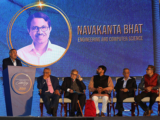 Prof. Pradeep Khosla, Jury chair - Infosys Prize 2018 in Engineering & Computer Science announces the winner and talks about the impact of his work