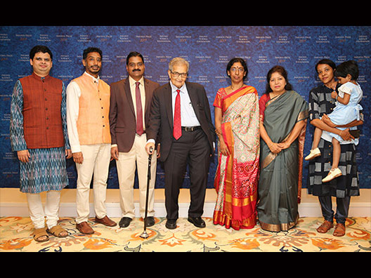 Infosys Prize 2019 laureates with Prof. Amartya Sen, the Chief Guest of the evening