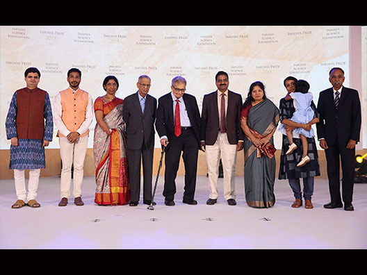 Infosys Prize 2019 Laureates with the Chief Guest, Prof. Amartya Sen, and ISF Trustees