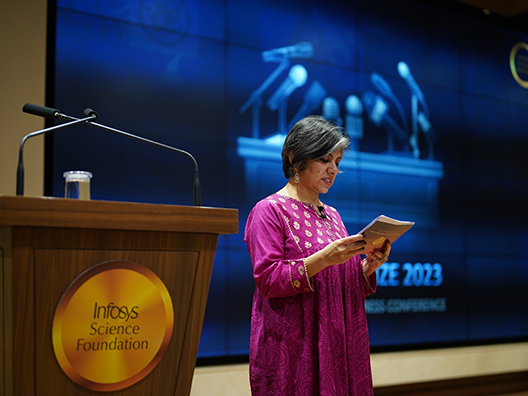 Bhavna Mehra, General Manager of the Infosys Science Foundation invites all to the Winners’ Announcement 2023