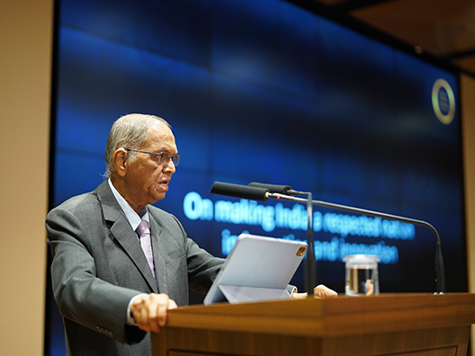 Mr. Narayana Murthy delivering the keynote address, “On making India a respected nation in invention and innovation” 