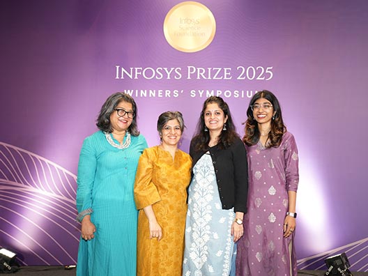 The ISF team at the Infosys Prize Ceremony 2026