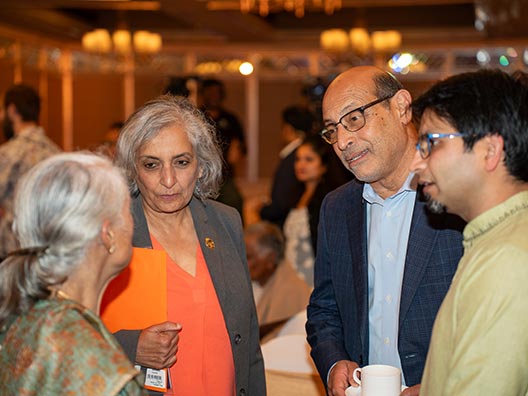 Prof. Jayathi Murthy, Prof. Umesh Mishra and Sushant Sachdeva at the Infosys Prize Winners’ Symposium 2025